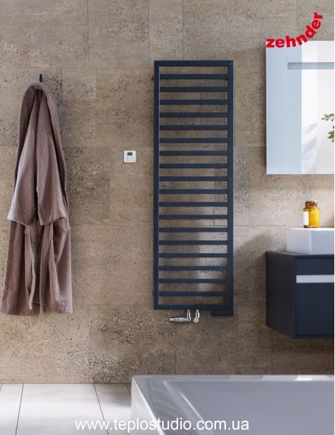 Полотенцесушитель Zehnder Quaro Spa. Цвет черный.